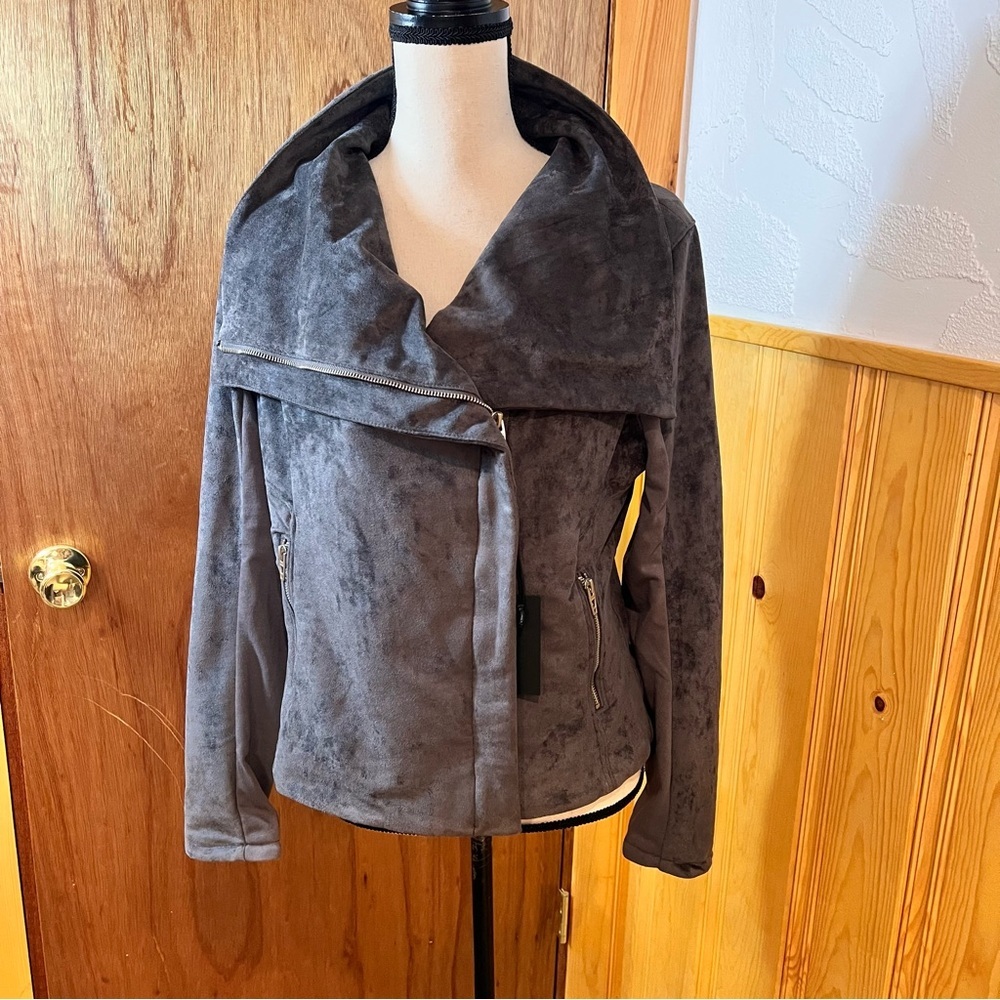 NWT BlankNYC Legendary Faux Suede Jacket Sz-L - Picture 6 of 11